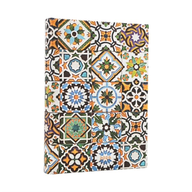 Book cover of: 2026 Porto (Portuguese Tiles) Day-at-a-Time Hardcover Flexi Dayplanner 2026 (Elastic Band Closure)