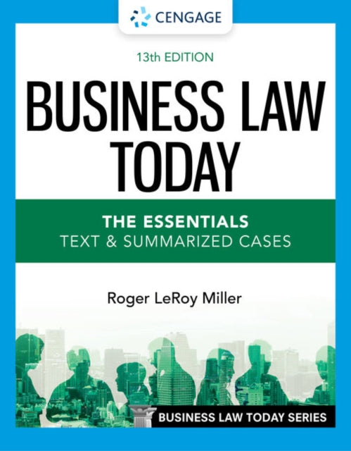 Book cover of: Business Law Today - The Essentials. By: Roger LeRoy Miller