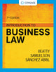 Book cover of: Introduction to Business Law. By: Jeffrey F. Beatty