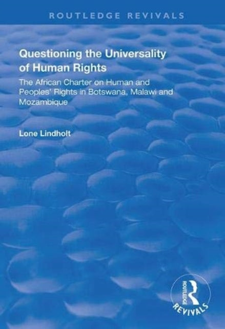 Book cover of: Questioning the Universality of Human Rights. By: Lone Lindholt