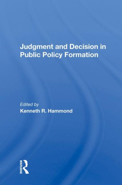 Book cover of: Judgement And Decision