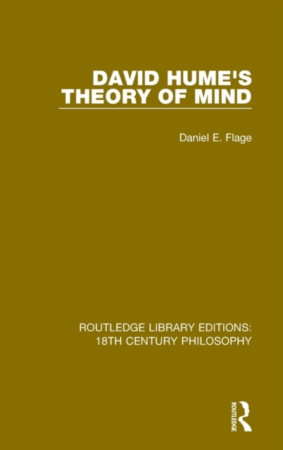 Book cover of: David Hume's Theory of Mind. By: Daniel E. Flage