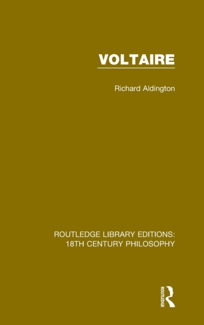 Book cover of: Voltaire. By: Richard Aldington