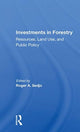 Book cover of: Investments In Forestry. By: Roger A. Sedjo