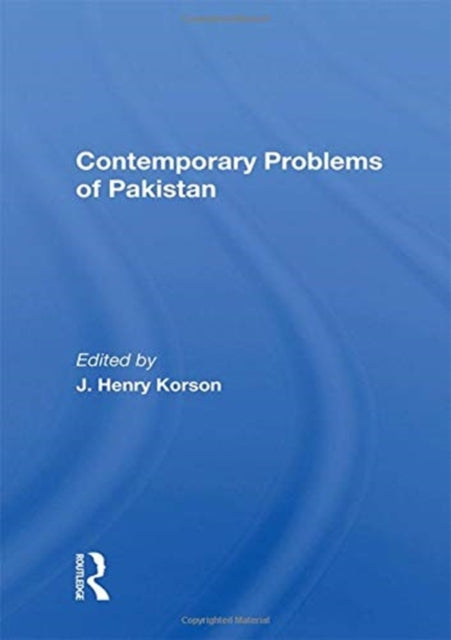 Book cover of: Contemporary Problems Of Pakistan. By: J. Henry Korson