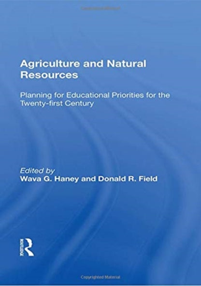 Book cover of: Agriculture and Natural Resources. By: Wava G. Haney