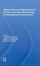 Book cover of: Natural Resource Administration. By: C. West Churchman