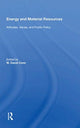 Book cover of: Energy And Material Resources. By: W. David Conn