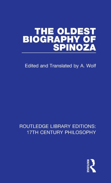 Book cover of: Oldest Biography of Spinoza. By: A. Wolf