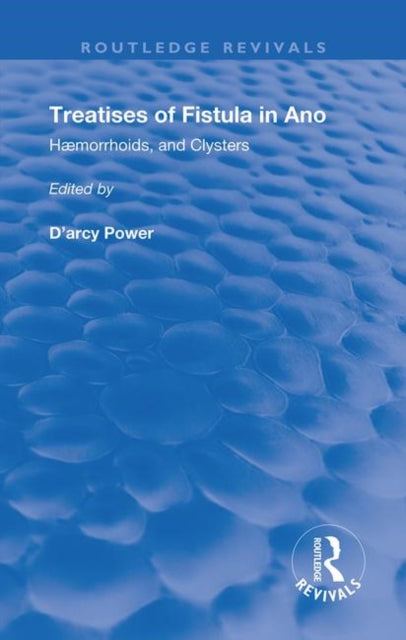 Book cover of: Fistula in Ano. By: John Arderne
