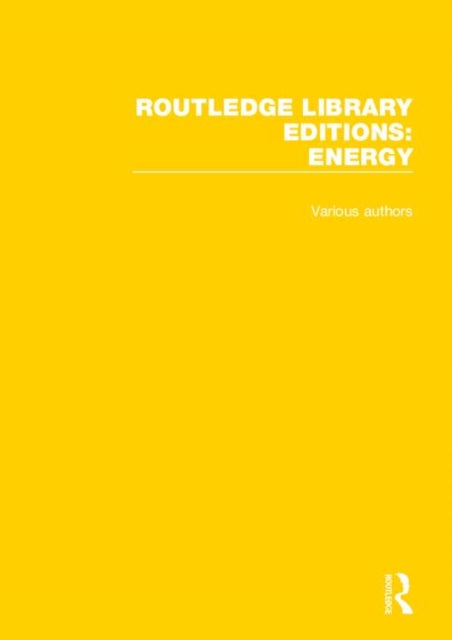 Book cover of: Routledge Library Editions: Energy