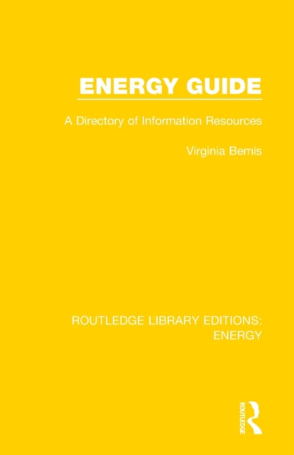Book cover of: Energy Guide. By: Virginia Bemis