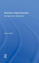 Book cover of: Planning For Higher Education. By: Allan O. Pfnister
