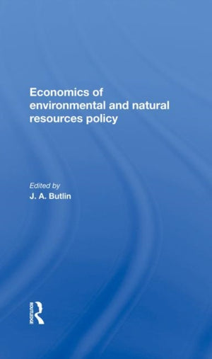 Economics Of Environmental And Natural Resources Policy