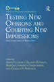Book cover of: Testing New Opinions and Courting New Impressions. By: Anne-Florence Gillard-Estrada