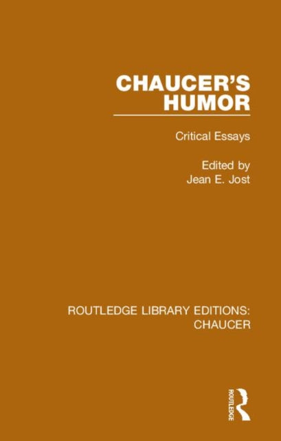 Book cover of: Chaucer's Humor. By: Jean E. Jost