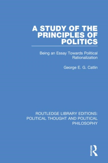 Book cover of: Study of the Principles of Politics