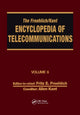Book cover of: Froehlich/Kent Encyclopedia of Telecommunications. By: Fritz E. Froehlich