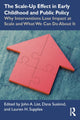 Book cover of: Scale-Up Effect in Early Childhood and Public Policy. By: John A. List