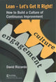 Book cover of: Lean – Let’s Get It Right!. By: David Rizzardo
