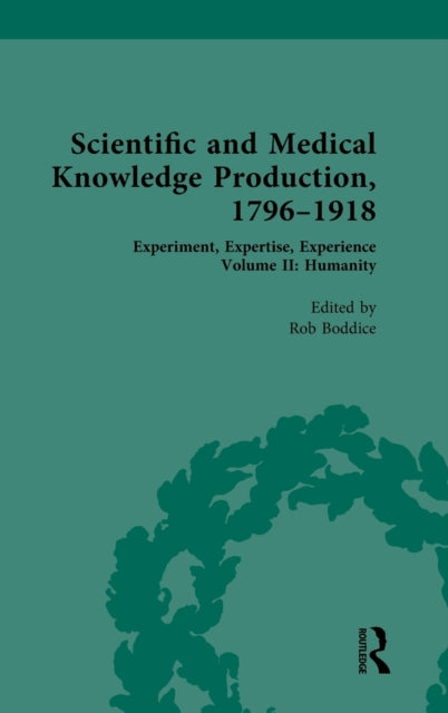 Book cover of: Scientific and Medical Knowledge Production, 1796-1918. By: Rob Boddice