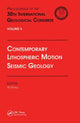 Book cover of: Contemporary Lithospheric Motion Seismic Geology