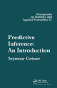 Book cover of: Predictive Inference. By: Seymour Geisser