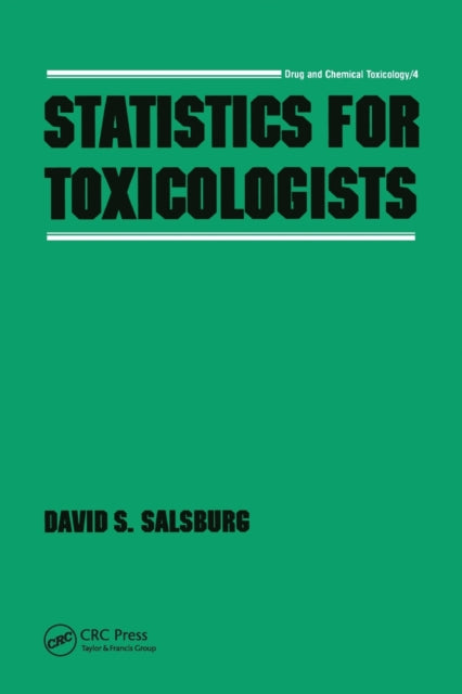 Book cover of: Statistics for Toxicologists