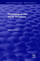 Book cover of: Psychological and Social Structures. By: Sandor B. Brent