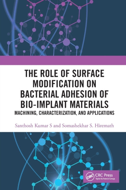 Book cover of: Role of Surface Modification on Bacterial Adhesion of Bio-implant Materials. By: Somashekhar S. Hiremath