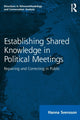 Book cover of: Establishing Shared Knowledge in Political Meetings. By: Hanna Svensson