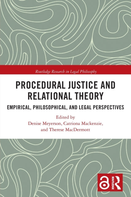 Book cover of: Procedural Justice and Relational Theory. By: Denise Meyerson