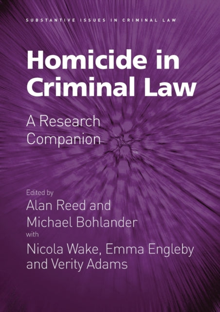 Book cover of: Homicide in Criminal Law