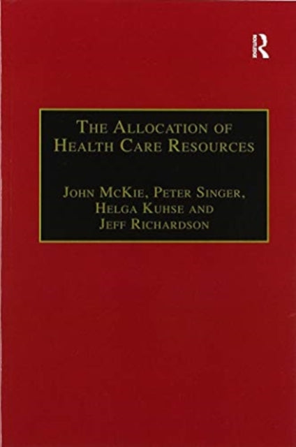 Book cover of: Allocation of Health Care Resources. By: John McKie