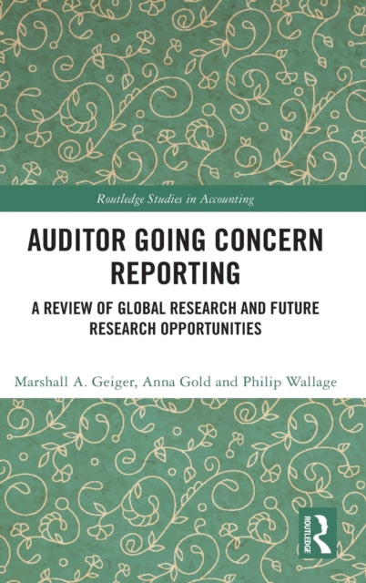 Book cover of: Auditor Going Concern Reporting. By: Marshall A. Geiger