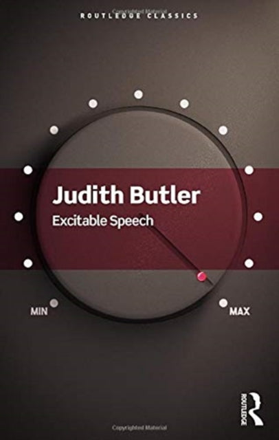 Book cover of: Excitable Speech. By: Judith Butler