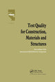 Book cover of: Test Quality for Construction, Materials and Structures