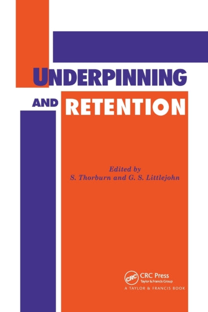 Book cover of: Underpinning and Retention. By: S. Thorburn