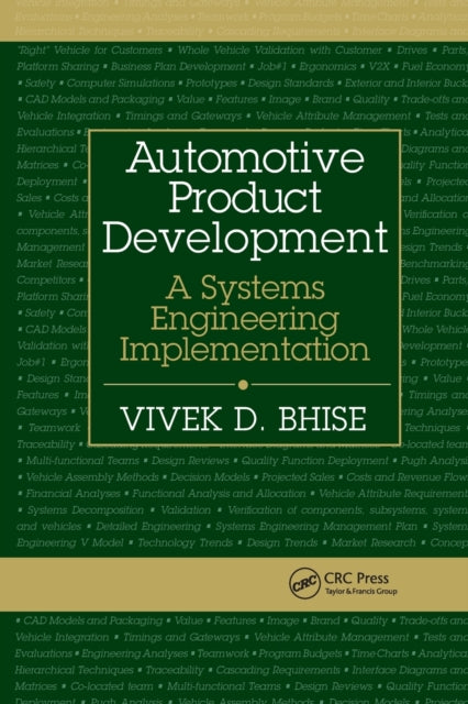 Book cover of: Automotive Product Development. By: Vivek D. Bhise