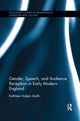 Book cover of: Gender, Speech, and Audience Reception in Early Modern England. By: Kathleen Smith