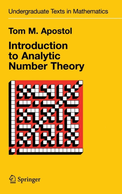 Book cover of: Introduction to Analytic Number Theory