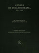 Book cover of: Annals of English Drama 975-1700. By: S. Wagonheim