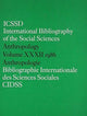 Book cover of: IBSS: Anthropology: 1986 Vol 32. By: International C
