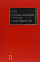 Book cover of: IBSS: Sociology: 1987 Volume 37. By: British Library
