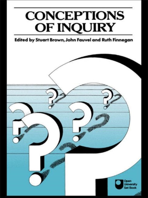 Book cover of: Conceptions of Inquiry. By: Stuart Brown