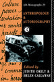 Book cover of: Anthropology and Autobiography