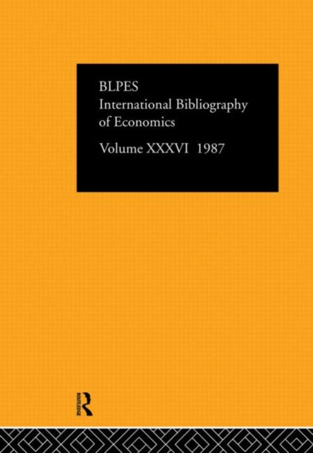 Book cover of: IBSS: Economics: 1987 Volume 36. By: British Library