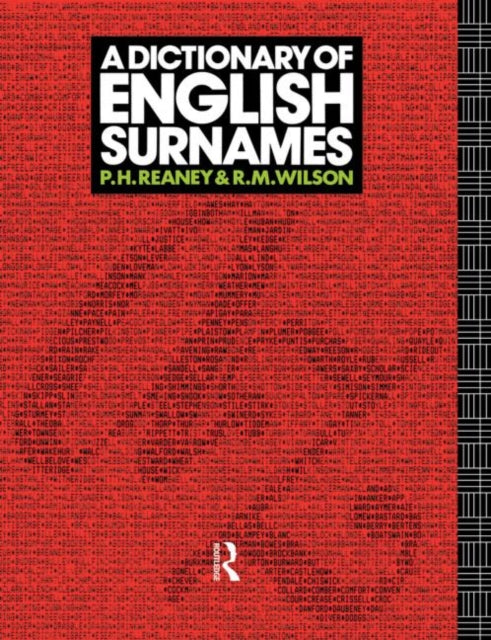 Book cover of: Dictionary of English Surnames