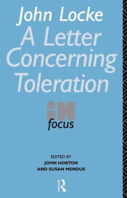 Book cover of: John Locke's Letter on Toleration in Focus