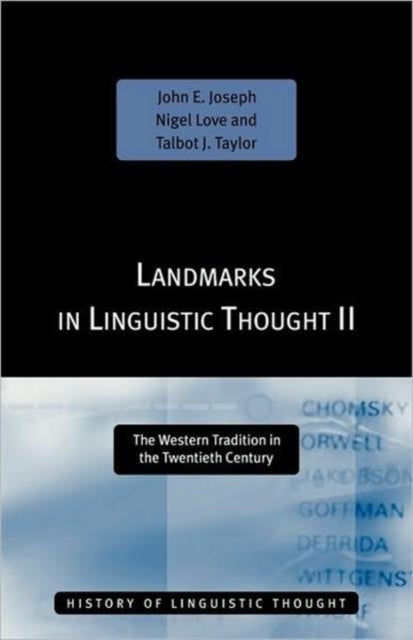 Book cover of: Landmarks in Linguistic Thought Volume II